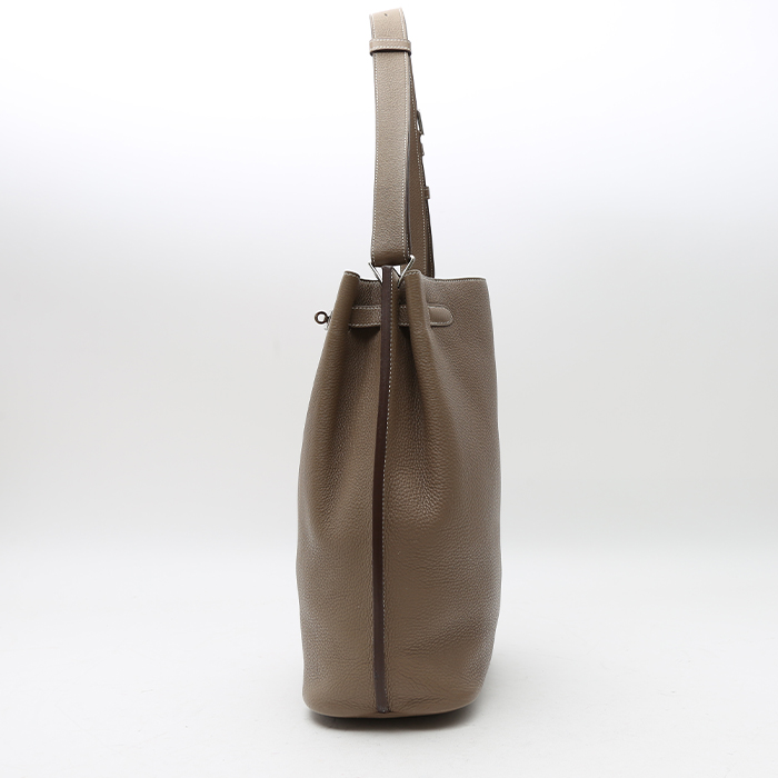 Hermès  So Kelly bag  in etoupe togo leather - Detail D5