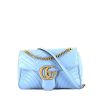 Gucci  GG Marmont shoulder bag  in blue quilted leather - 360 thumbnail