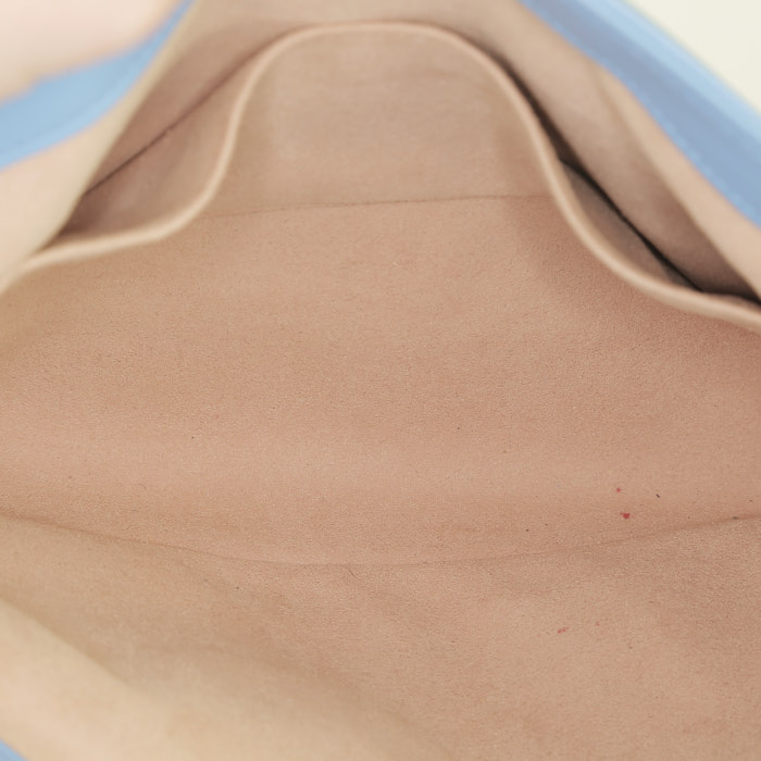 Sac bandoulière Gucci  GG Marmont grand modèle  en cuir matelassé bleu - Detail D3