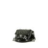 Chanel  Editions Limitées bag worn on the shoulder or carried in the hand  in black patent leather  and black jersey - 00pp thumbnail