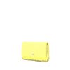 Chanel  Wallet on Chain shoulder bag  in yellow quilted leather - 00pp thumbnail