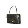 Hermès  Cordeliere handbag  in black crocodile - 00pp thumbnail