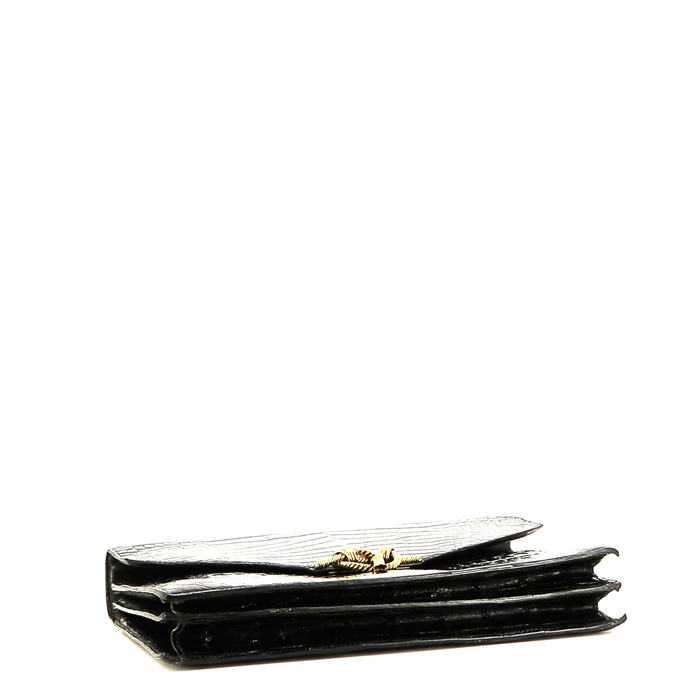 Hermès  Cordeliere handbag  in black crocodile - Detail D4