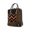 Bolso de mano Louis Vuitton   en lona marrón y negra y cuero negro - 00pp thumbnail