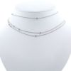 Dior Mimioui long necklace in white gold and diamonds - 360 thumbnail