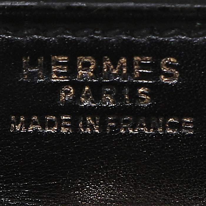Hermès  Kelly 32 cm handbag  in black box leather - Detail D3