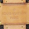 Louis Vuitton  Saumur medium model  shoulder bag  in brown monogram canvas  and natural leather - Detail D3 thumbnail