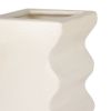 Ettore Sottsass, sculpture vase "629" from the "Wave" series, in white enameled ceramic, Il Sestante edition, signed, designed in 1969 - Detail D1 thumbnail