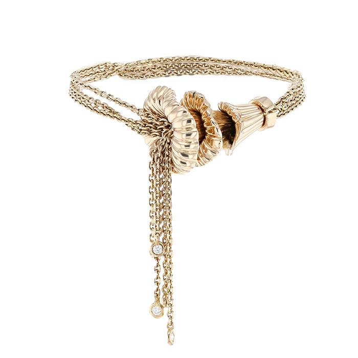 Boucheron Exquises confidences bracelet in pink gold and diamonds - 00pp