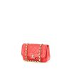 Bolso bandolera Chanel  Vintage en cuero acolchado rojo - 00pp thumbnail