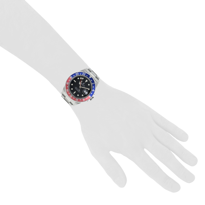 Rolex GMT-Master II  in stainless steel Ref: Rolex - 16710T  Circa 2007 - Detail D1