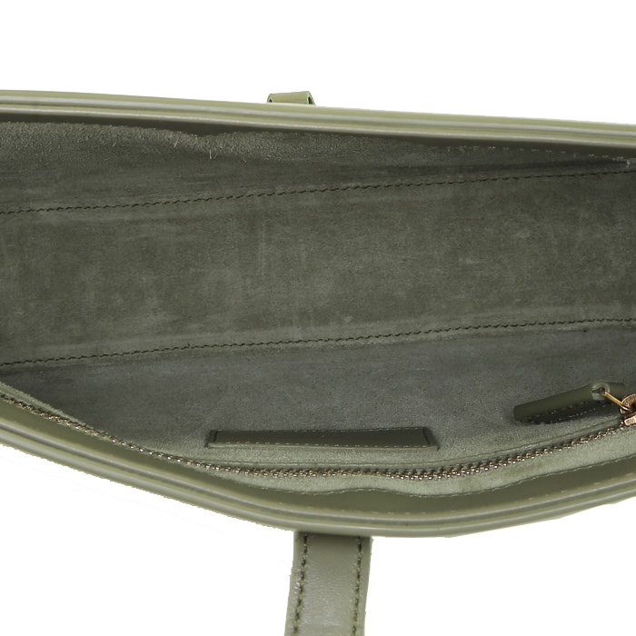 Saint Laurent  5 à 7 handbag  in green leather - Detail D2