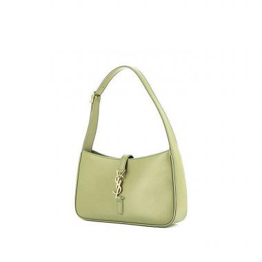 Bolso de mano Saint Laurent  5 à 7 en cuero verde agua