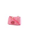 Borsa a tracolla Dior  Caro in tela denim rosa - 00pp thumbnail