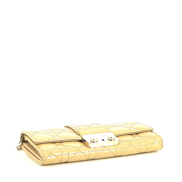Pochette Dior  Miss Dior Promenade in pelle cannage beige - Detail D4