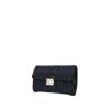 Dior  Promenade pouch  in blue and black tweed - 00pp thumbnail