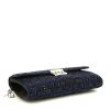 Dior  Promenade pouch  in blue and black tweed - Detail D4 thumbnail