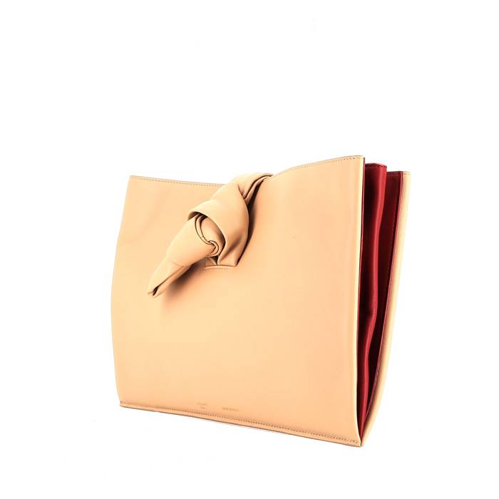 Compagnon Pouch In Pink And Red Leather
