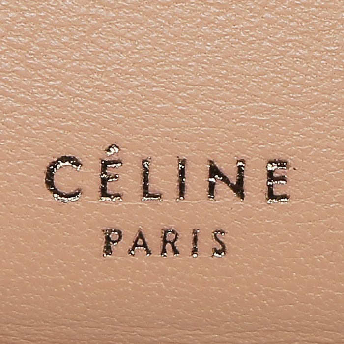 Bolsito de mano Celine  Compagnon en cuero rosa y rojo - Detail D3