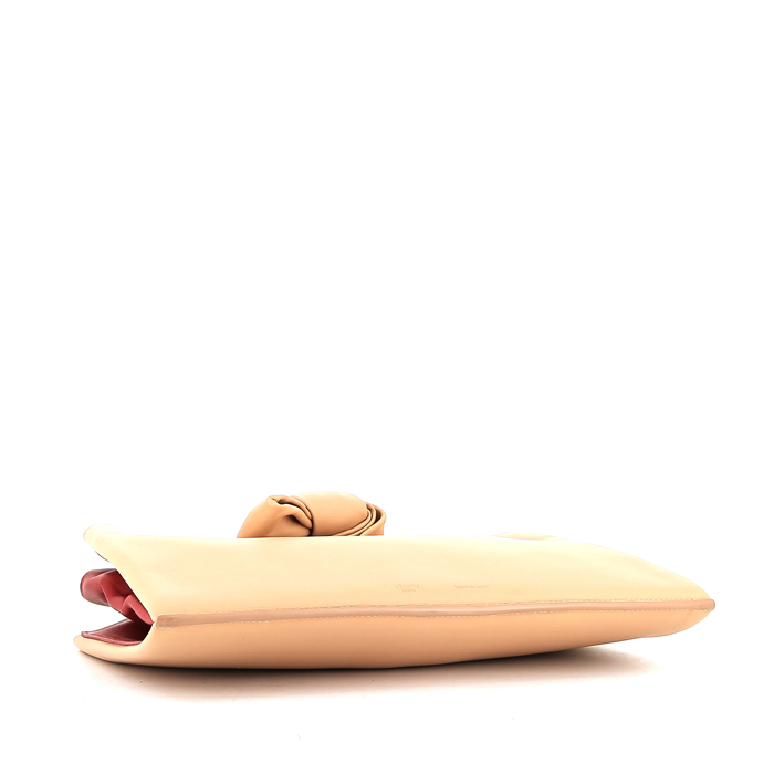 Pochette Celine  Compagnon en cuir rose et rouge - Detail D4