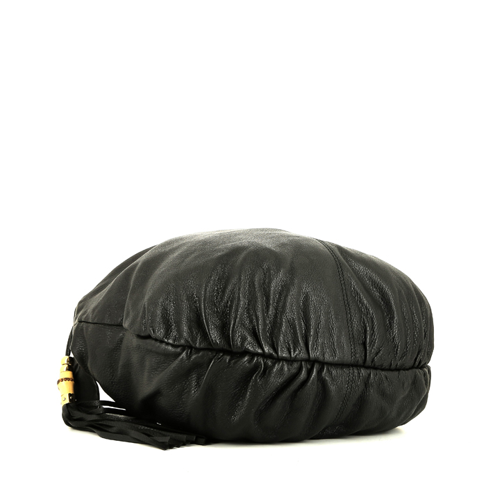 Borsa Gucci Vintage in pelle nera - Detail D4