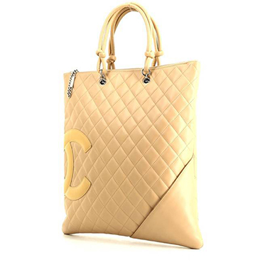 Shopping bag Chanel  Cambon in pelle trapuntata beige