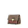 Louis Vuitton  Vavin small model  handbag  in ebene damier canvas  and burgundy leather - 00pp thumbnail