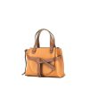 Loewe  Gate Top Handle handbag  in gold and brown bicolor  leather - 00pp thumbnail