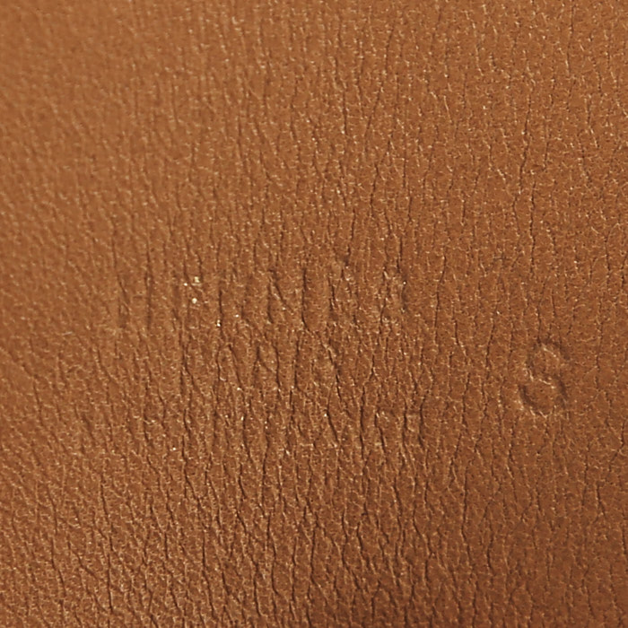 Ceinture Hermès  Médor en cuir Swift gold - Detail D1