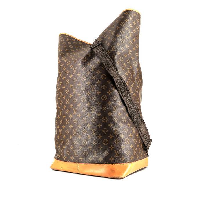 Louis Vuitton Carryall weekend bag in brown monogram canvas and natural  leather
