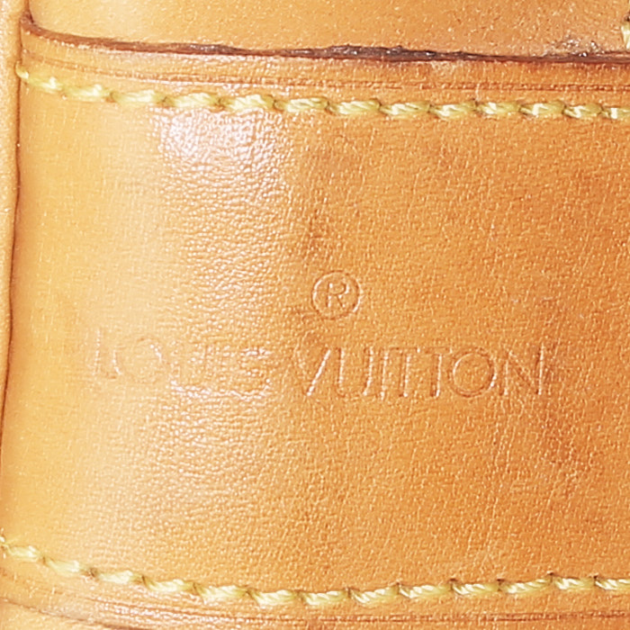 Borsa da viaggio Louis Vuitton  Marin in tela monogram marrone e pelle naturale - Detail D3