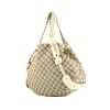 Shopping bag Gucci  Gucci Vintage in tela siglata beige e pelle color crema - 00pp thumbnail