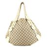 Gucci Vintage shopping bag  in beige logo canvas  and cream color leather - 360 thumbnail