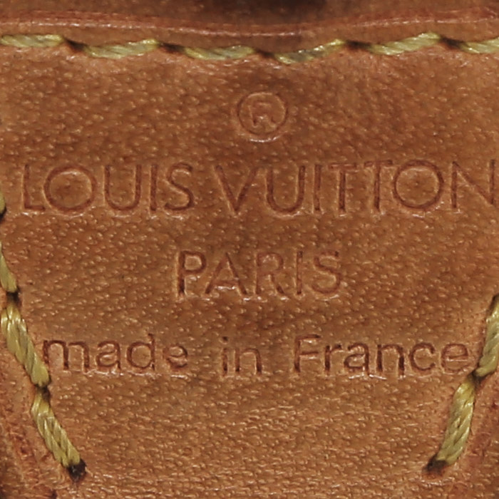 Pochette Louis Vuitton  Editions Limitées en toile monogram multicolore et blanche et cuir naturel - Detail D3