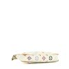 Louis Vuitton  Editions Limitées pouch  in multicolor and white monogram canvas  and natural leather - Detail D4 thumbnail
