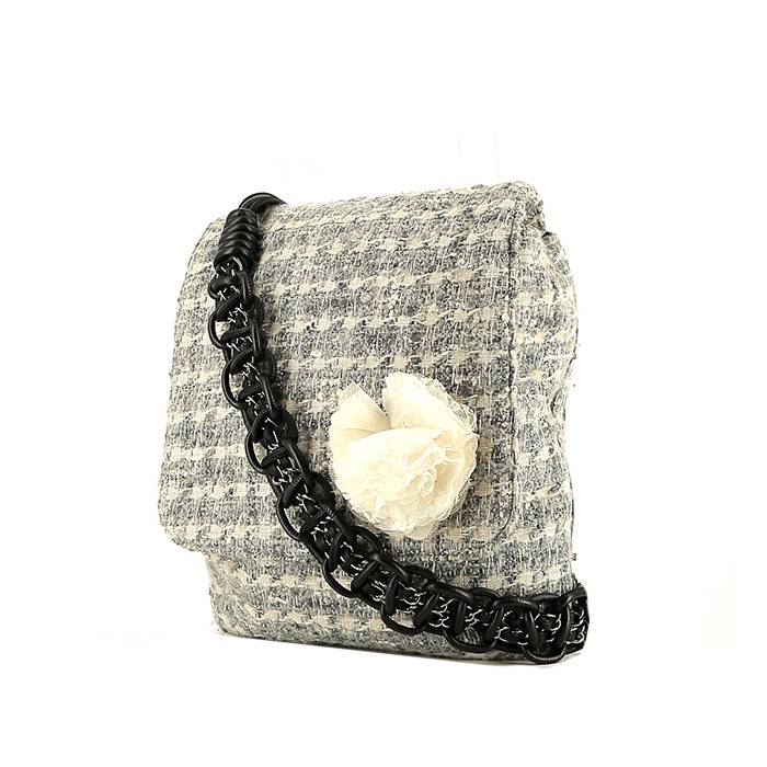 Chanel  Messenger shoulder bag  in grey tweed - 00pp