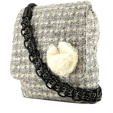 Bolso bandolera Chanel  Messenger en tweed gris