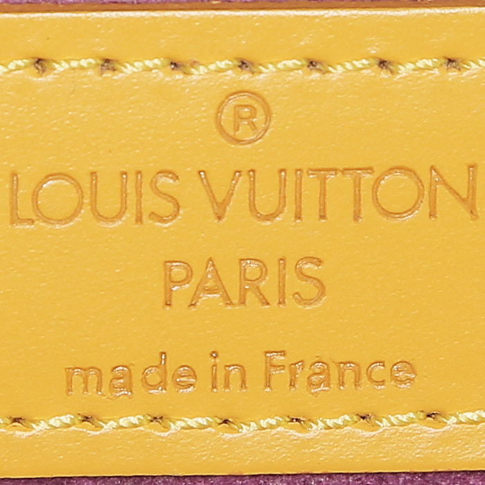 Mochila Louis Vuitton  Gobelins - Backpack en cuero Epi amarillo - Detail D4