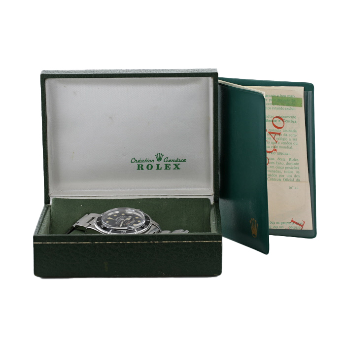 Montre Rolex Submariner Date en acier Ref: 1680 "Red" Vers 1972 - Cadran Mark IV