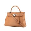 Hermès  Kelly 32 cm handbag  in gold leather taurillon clémence - 00pp thumbnail
