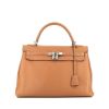 Hermès  Kelly 32 cm handbag  in gold leather taurillon clémence - 360 thumbnail