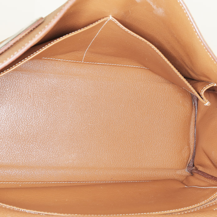 Borsa Hermès  Kelly 32 cm in pelle taurillon clemence gold - Detail D3