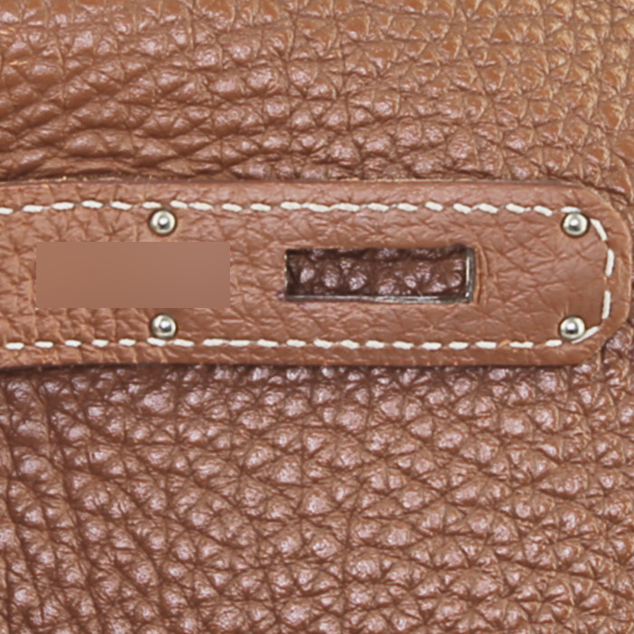 Sac à main Hermès  Kelly 32 cm en cuir taurillon clémence gold - Detail D5