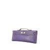 Hermès  Kelly Cut pouch  in purple Swift leather - 00pp thumbnail