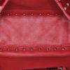 Valentino Garavani  Rockstud Spike shoulder bag  in red quilted velvet - Detail D3 thumbnail