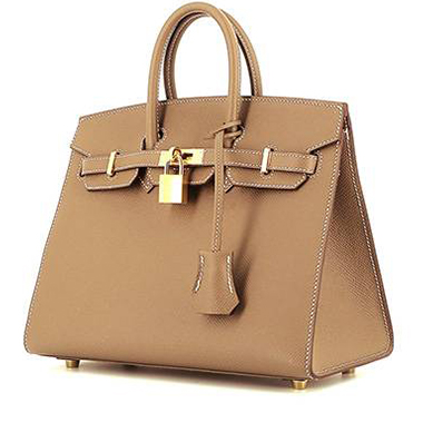 Hermes 40cm Ash Canvas and Vache Calfskin Leather Herbag Cabas mm 2-in-1 Tote Bag