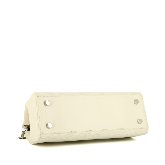 Louis Vuitton  Brea handbag  in white epi leather - Detail D4