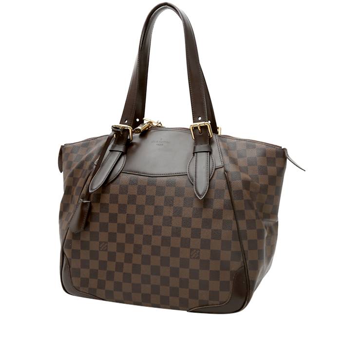 Charmant portefeuille Louis Vuitton en cuir Empreinte noir damier