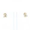 Fred Baie des Anges earrings in yellow gold, cultured pearls and diamonds - 360 thumbnail