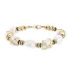 Fred Baie des Anges bracelet in yellow gold, pearls and diamonds - 00pp thumbnail